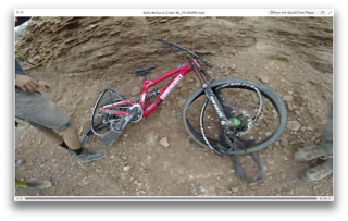 Das Diamondback nach dem Sturz von Kelly McGarry