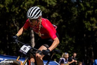 Als Weltcupführende in der Short Track-Disziplin, aber noch ohne Sieg