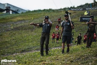 Die Strecken-Crew war in den vergangenen Monaten extrem motiviert und hat unzählige Stunden Arbeit in den Bau der World Cup-Strecke gesteckt.