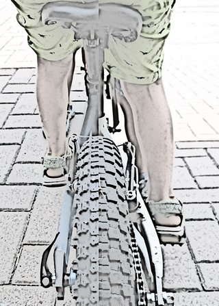 Vergleich der Beinstellung zwischen neuem und altem Bike