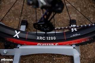 Auch bei den Laufrädern setzt der Team des Kanadiers, das KMC Ridley MTB Racing Team, auf Schweizer Produkte