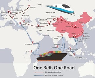 OBOR China-Handelsrouten