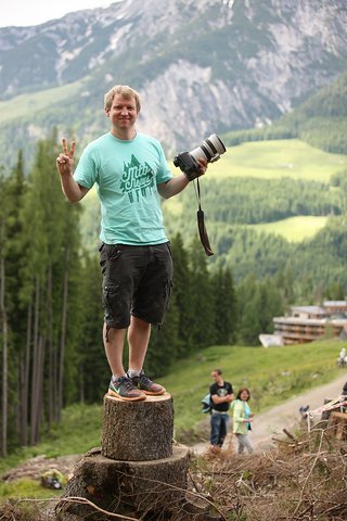 Lars Scharl bei der Arbeit Lars Scharl bei der Arbeit