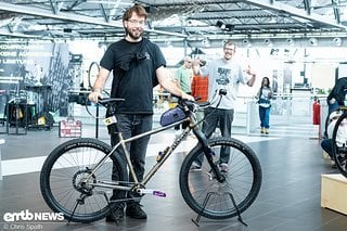 Paul hatte letztes Jahr mit dem Abes Longtail ein Cargo-Bike-Projekt am Start, dieses Jahr ist es ein starres MTB geworden.