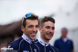 Gute Laune bei Jordan Sarrou und Victor Koretzky.