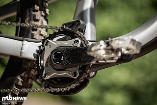Taylor Ostgaard nutzt ein O-Chain, um weniger Pedal-Kickback zu spüren.
