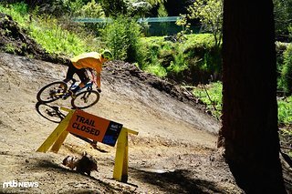 Noch ist der Trail geschlossen
