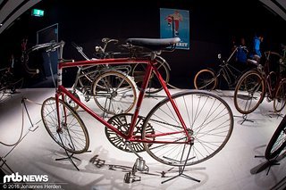 Geschwindigkeits-Rekordbike made in 1950, Deutschland: 154 Km/h wurden hiermit schon getreten