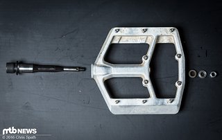 Wenige Bauteile ermöglichen ein leichtes Pedal