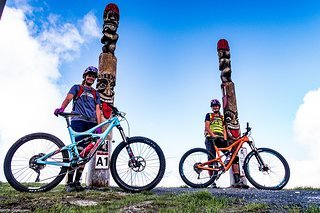 Die Gehrig Twins in Flims - auf ihren Ibis Ripleys und Mojo HD3
