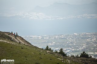 Die Aussicht ist trotz diesigen Wetters herausragend.