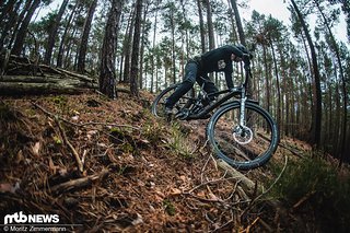 Auch wenn der Specialized Hillbilly vor allem bei lockeren, nassen Bedingungen glänzt, ist der Rollwiderstand überraschend gering.