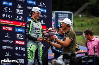 Kaum zu glauben, dass Lachie Stevens-Mcnab das erste Mal auf einem World Cup-Elite-Podium stand