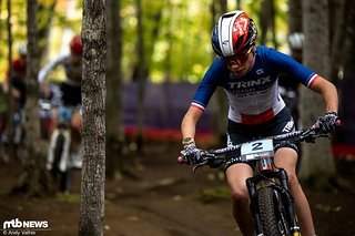 Zu Beginn des Rennens führte Olivia Onesti das Feld an