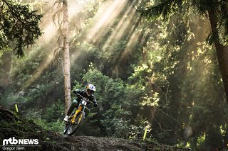 Der liebe Gott persönlich hat uns ein deutliches Zeichen gesendet, dass der Sieg diesmal Aaron Gwin gehört.