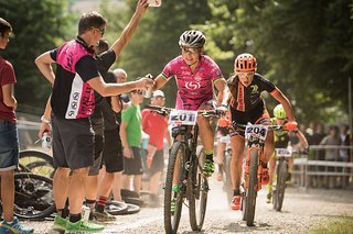 Spitz in der Feedzone vor Brandau.