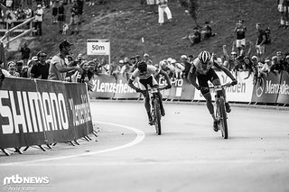 Das packende Duell der beiden bestimmenden Fahrer der männlichen U23-Klasse in diesem Jahr