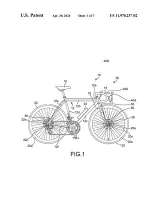 Shimano Patent 11,970,237 – es geht, wie immer, um Fahrräder: Diesmal hat sich die Erfinderwerkstatt des japanischen Konzerns Konzepte für elektrische Fahrradbremsen schützen lassen.