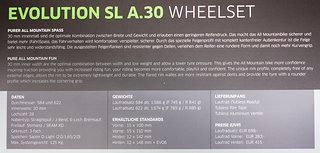 Evolution SL A.30 Details