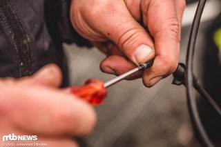 Leitung wird gekürzt