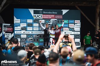 Das Podium der Junioren: Jackson Goldstone gewinnt vor Pau Menoyo und James Macdermaid.