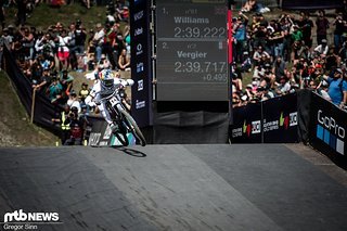 Im Ziel musste er sich aber knapp seinem Teamkollegen Jordan Williams geschlagen geben