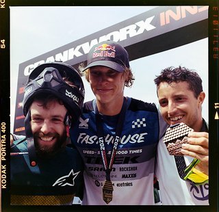 Glückliche Top 3: Nicholi Rogatkin, Emil Johansson, Torquato Testa.