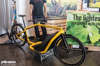 Das Rinaldi Vale Cargobike soll laut den Gründern eine ideale Gewichtsverteilung für ein Lastenrad bieten und vielseitig beladbar sein.