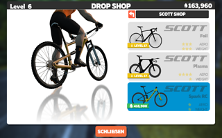 Im Zwift Drop Shop könnt ihr verschiedene Rennräder und auch Mountainbikes freischalten. Bis zum Scott Spark ist es allerdings noch ein langer Weg Im Zwift Drop Shop könnt ihr verschiedene Rennräder und auch Mountainbikes freischalten. Bis zum Scott Spark ist es allerdings noch ein langer Weg