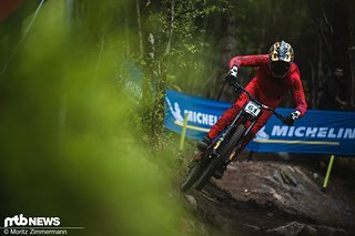 Ryder Lawrence von Intense war das ganze Wochenende lang mit seinem aggressiven Fahrstil nicht zu übersehen.