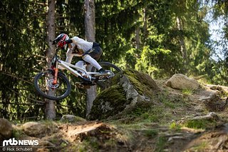 Nach einem Sturz im ersten Lauf lief das Training noch richtig gut.