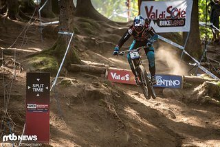 Theoretisch hätte Aaron Gwin nur einen sicheren Lauf ins Ziel bringen müssen, um sich den Gesamtweltcup zu holen