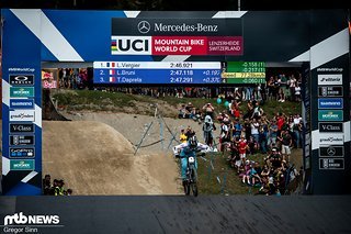 Loris Vergier ging als letzter auf die Strecke und machte es nochmal richtig spannend!