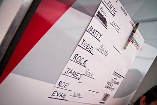 Die erste Runde ist vorbei - sowohl Vorjahressieger Evan wie auch 2010er Champion Len Hornidge sind noch im Rennen.