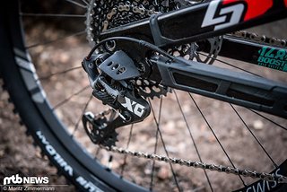 Das SRAM X01 Eagle-Schaltwerk gehört mittlerweile fast schon zum Standard-Inventar an den meisten Enduro-Bikes