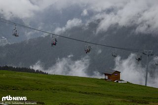 Schön ist es ja in Les Gets, aber das Wetter könnte besser sein