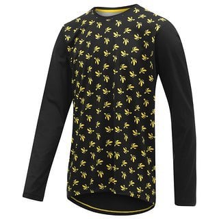 Das Nukeproof Blackline-Trikot in der limitierten "Angry-Banana"-Ausführung fällt auf jeden Fall auf.