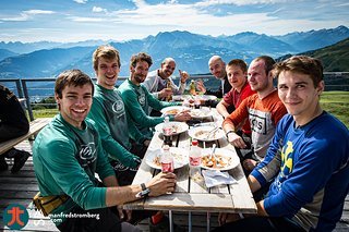 Gute Stimmung beim Lunch.