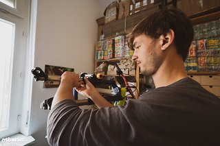 Was bei "normalen" Gabeln knifflig ist, gelingt hier sehr einfach