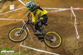 Sam Hill auf dem Nukeproof Pulse Prototyp Sam Hill auf dem Nukeproof Pulse Prototyp