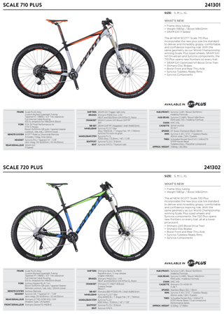 Komplettbikes: Scott Scale 710 Plus / 720 Plus