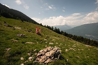 Der Start des Rennens gut 1.600 Höhenmeter entfernt vom Zielbereich