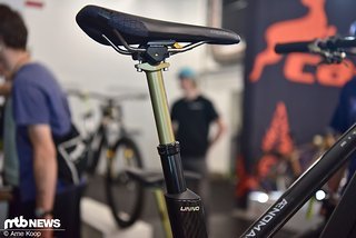 Auch an einer Sattelstütze scheint Intend zu arbeiten – die ist uns schon vor der Eurobike das ein oder andere Mal begegnet und scheint schon recht fortgeschritten zu sein.
