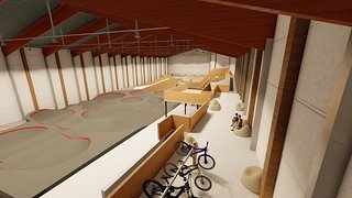 Neuer Indoor-Bikepark in der Area 47