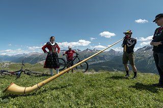 Loic am Alphorn.