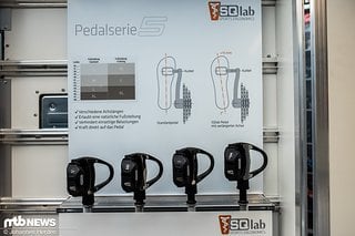 Die Pedalserie 5 bietet verschiedene Achslängen – von S bis XL.