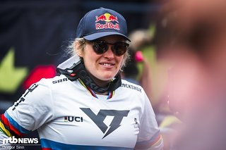 Vali Höll war im Ziel zwar gut drauf, doch es wird an ihr nagen, dass sie seit über einem Jahr keinen World Cup mehr gewonnen hat.