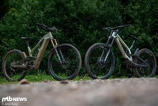 Beide Bikes leisten sich kaum eine Schwäche im Bikeparkgefecht