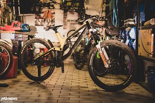 Mein aktuelles Downhill-Bike: ein Canyon Sender