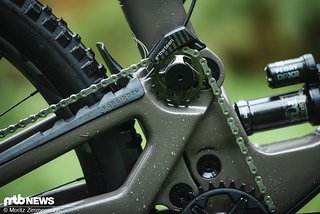 High Pivot-Bikes wie das Druid sind in letzter Zeit auf dem Vormarsch und lassen sich meist schnell an der Kettenumlenkung erkennen High Pivot-Bikes wie das Druid sind in letzter Zeit auf dem Vormarsch und lassen sich meist schnell an der Kettenumlenkung erkennen